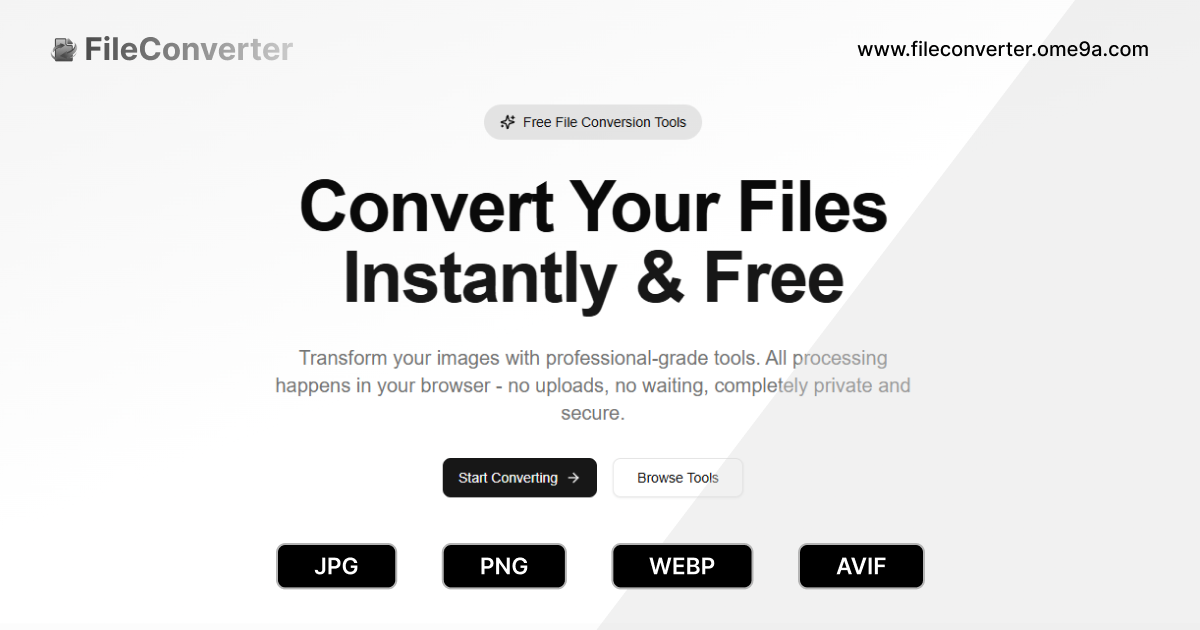 Free File Converter - Convert Images Online | FileConverter